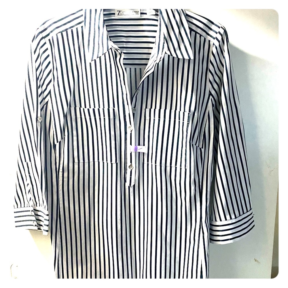 Xs New York company button down shirt